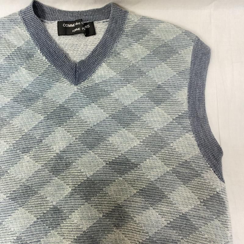 コムデギャルソンオムプリュス 99AW PN-100330 チェック柄ニットベスト