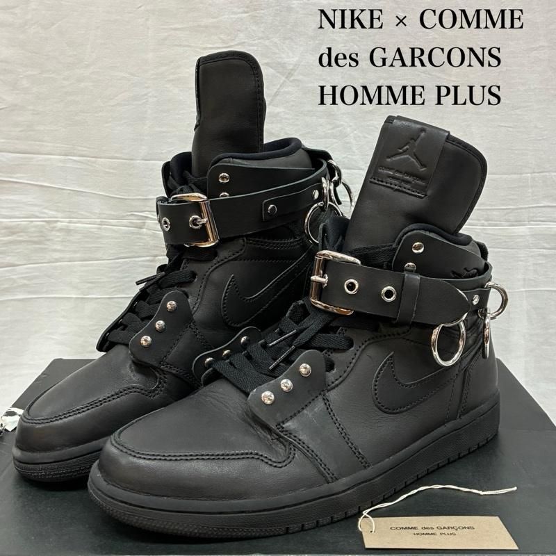 コムデギャルソンオムプリュスAirJordan 1 レザースニーカー 19AW コムデギャルソンオムプリュス 19AW AIR JORDAN 1 HI STRAP SP-C