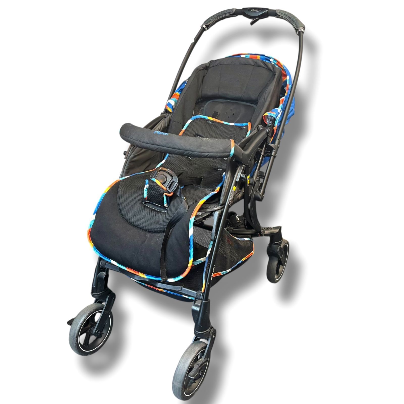 新作登場，SALE Pigeon Runfee ピジョン ランフィ ベビーカー ストライプ B型 軽量 RB1Z-210310700 ベビーカー・バギー
