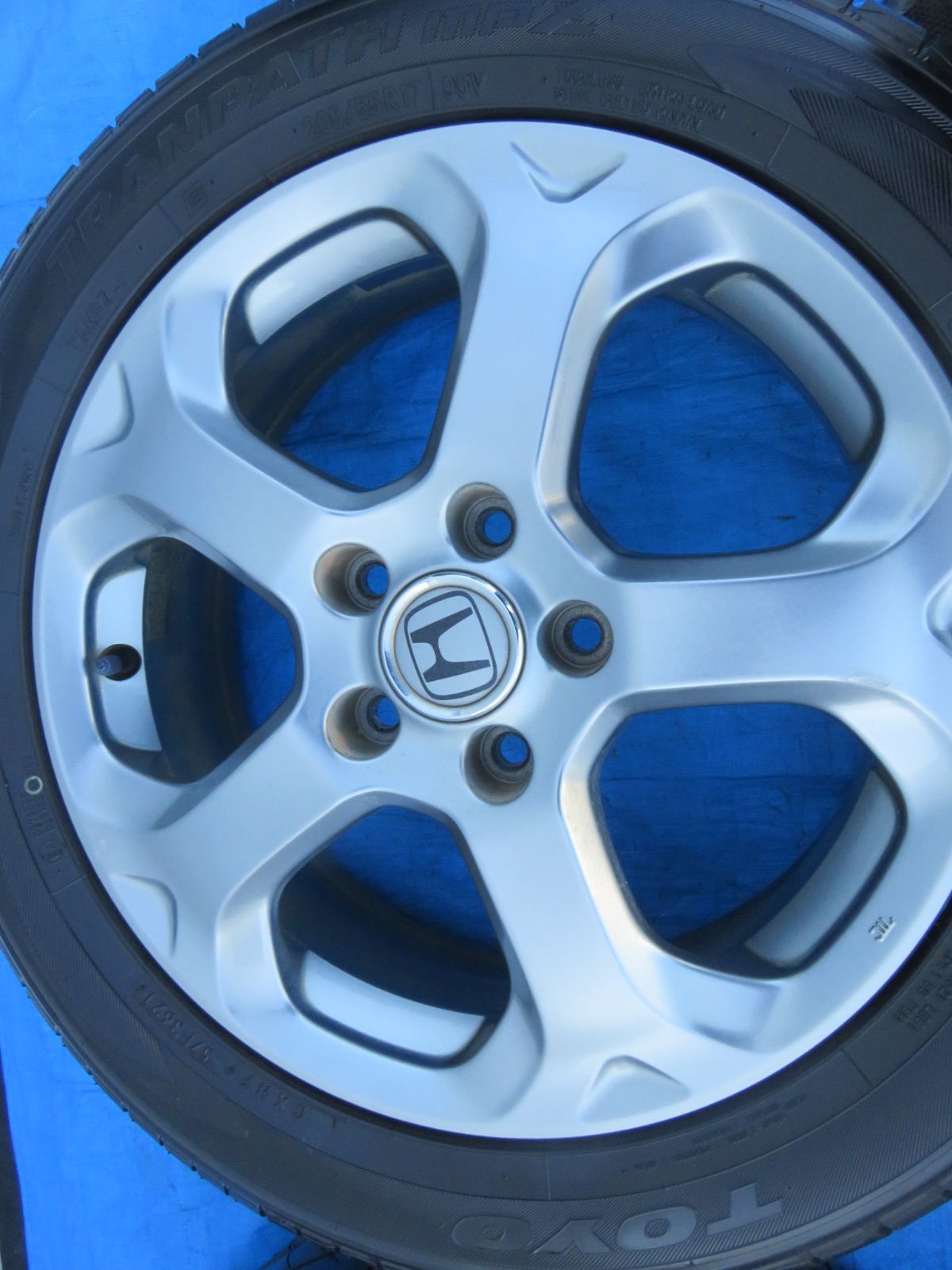  SFC 3776 ホンダ ストリーム RSZ 17インチ 17 6 0 J 55 5穴 PCD 114 3 ホイールタイヤ 205 R ４本セット 17インチ タイヤ ホイールセット