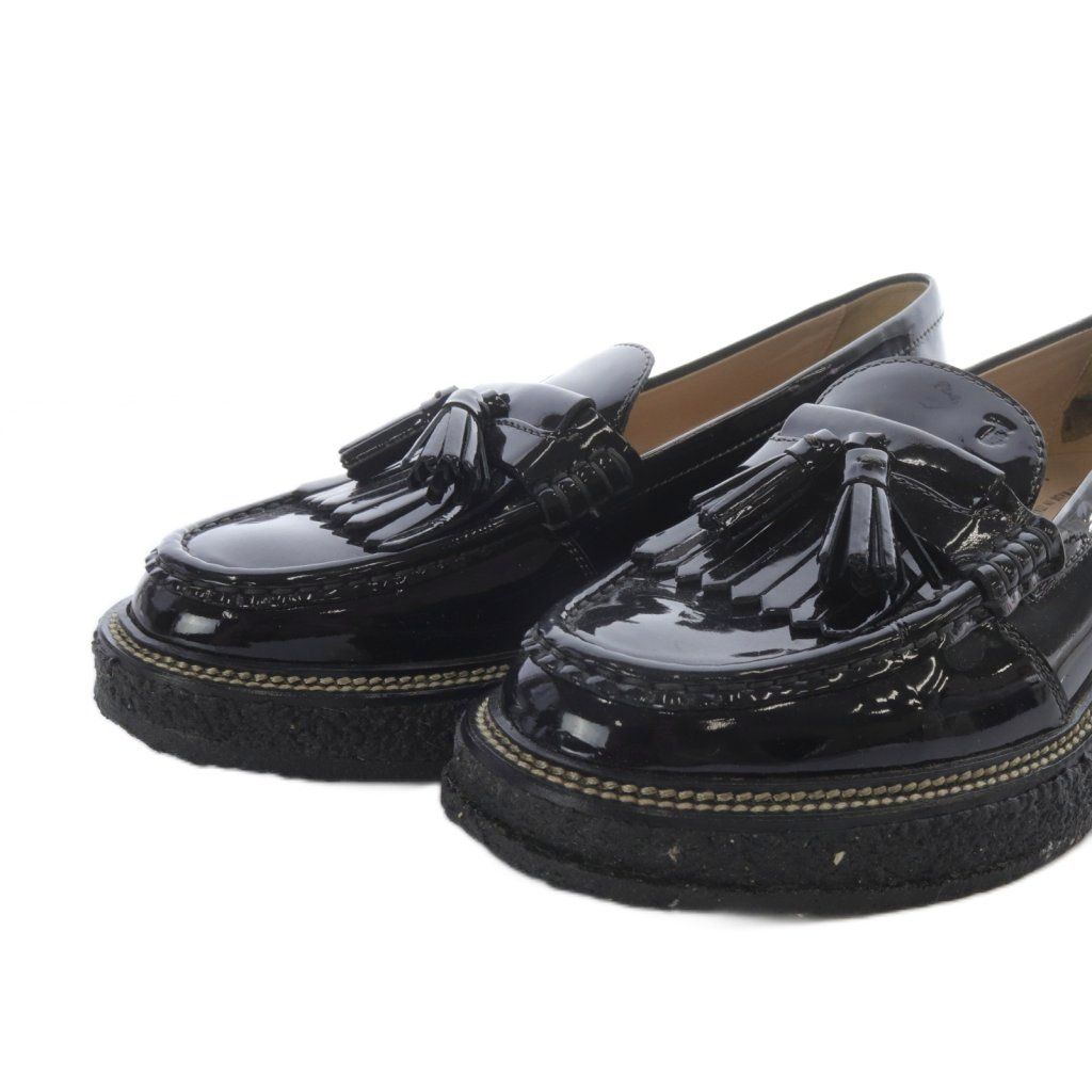 トッズ TOD'S ローファー プラットフォーム 厚底 タッセル エナメル