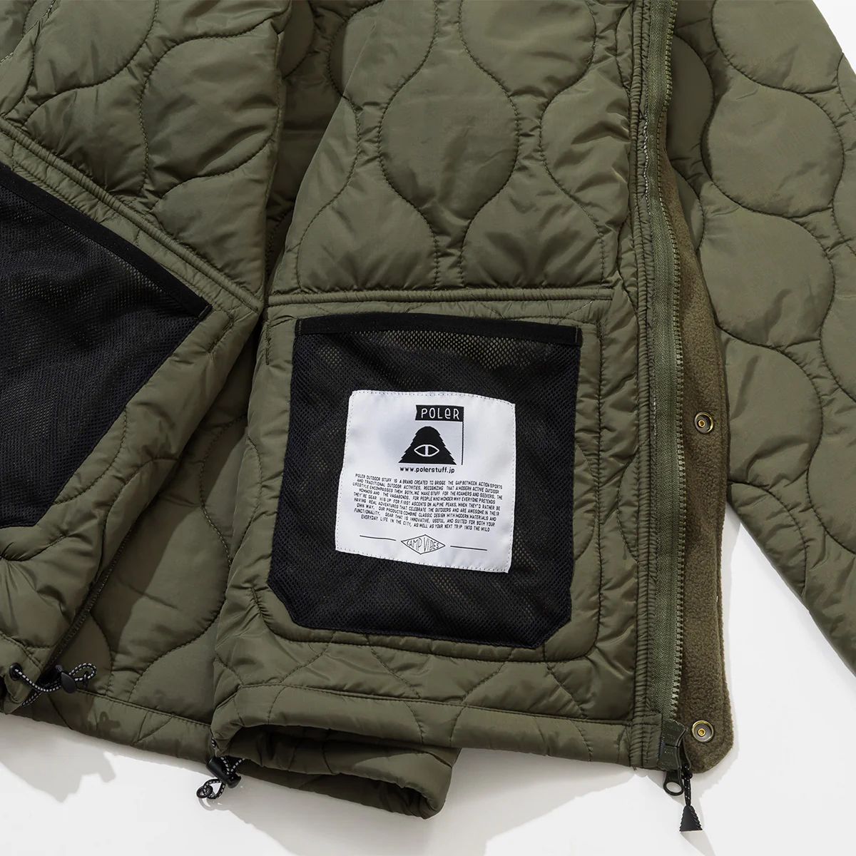 POLER ポーラー MIL QUILT JACKET ミリタリー オリーブ OLIVE 