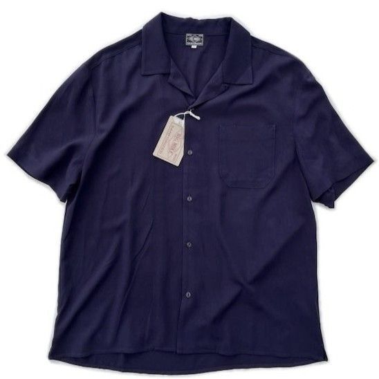 BIG MIKE ビッグマイク Rayon Aloha S Shirts レーヨン アロハ 半袖シャツ 無地シャツ