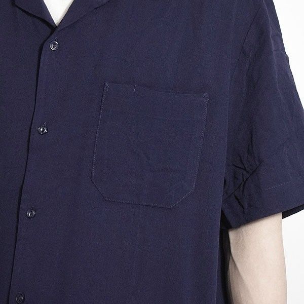 BIG MIKE｜ビッグマイク Rayon Aloha S Shirts レーヨン アロハ 半袖シャツ 無地シャツ