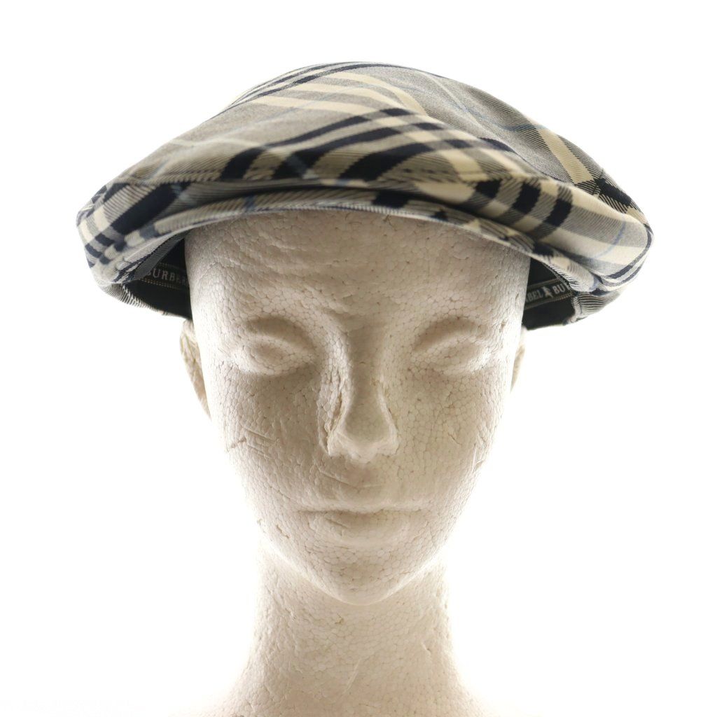 バーバリーブルーレーベル BLUE LABEL ハンチングキャップ 帽子 57 cm グレー |SS OS GY