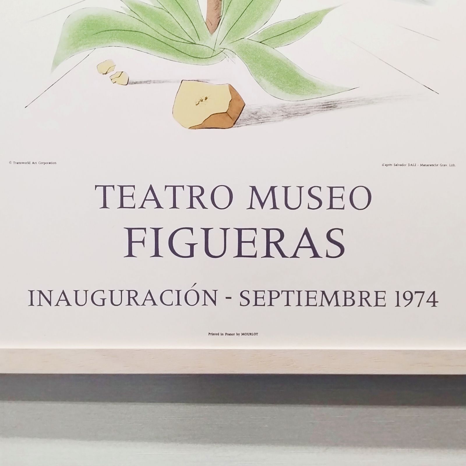 サルバドール・ダリ　リトグラフポスター　1974年　ルバン族　ムルロー工房　額付 サルバドール・ダリ リトグラフポスター 1974年 ルバン族 ダリ劇場