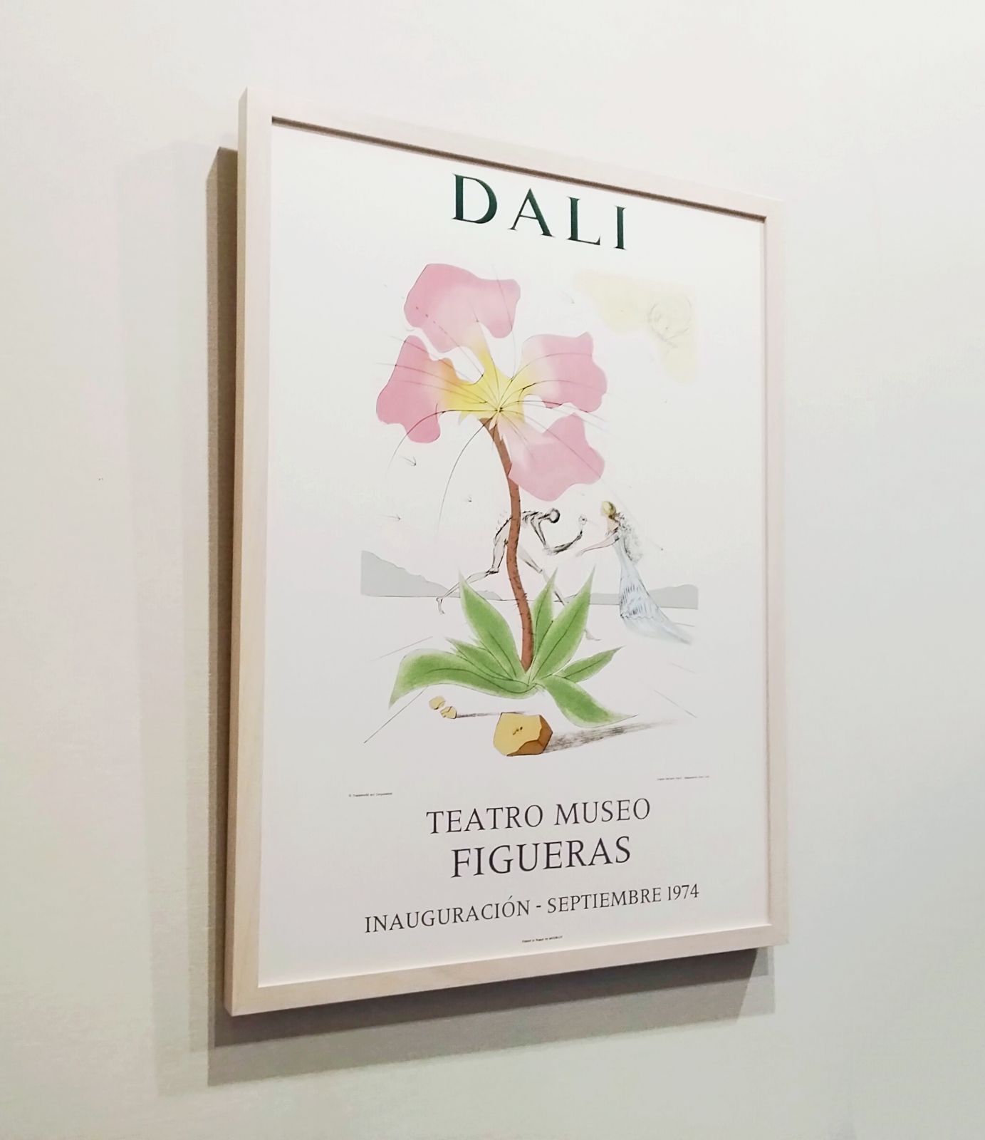 サルバドール・ダリ　リトグラフポスター　1974年　ルバン族　ムルロー工房　額付 サルバドール・ダリ リトグラフポスター 1974年 ルバン族 ダリ劇場