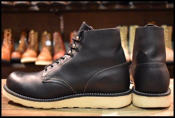 6D 良品 04年】レッドウィング 8165 アイリッシュセッター 黒 ブラック