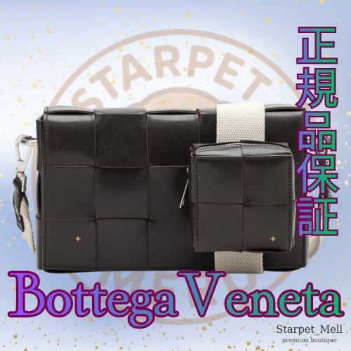 BottegaVeneta ボッテガヴェネタ カセットショルダーバッグ ダークブラウン