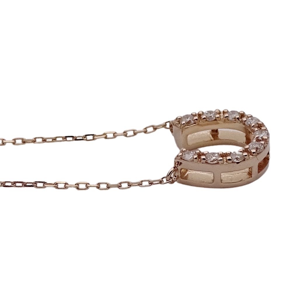 Canal ４℃ K18ピンクゴールド ネックレス ダイヤ 馬蹄 Canal4℃（カナルヨンドシー） カナル 4°c K10 ネックレス 馬蹄 華やか