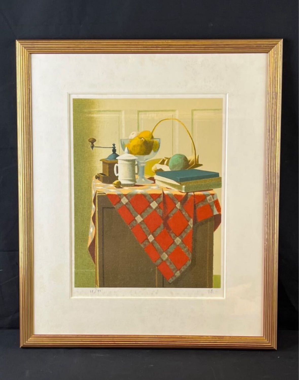 中村清治　【静物画】lithograph 150限定 中村清治 「静物」 リトグラフ 6号 無所属巨匠 老舗画廊・百貨店個展多