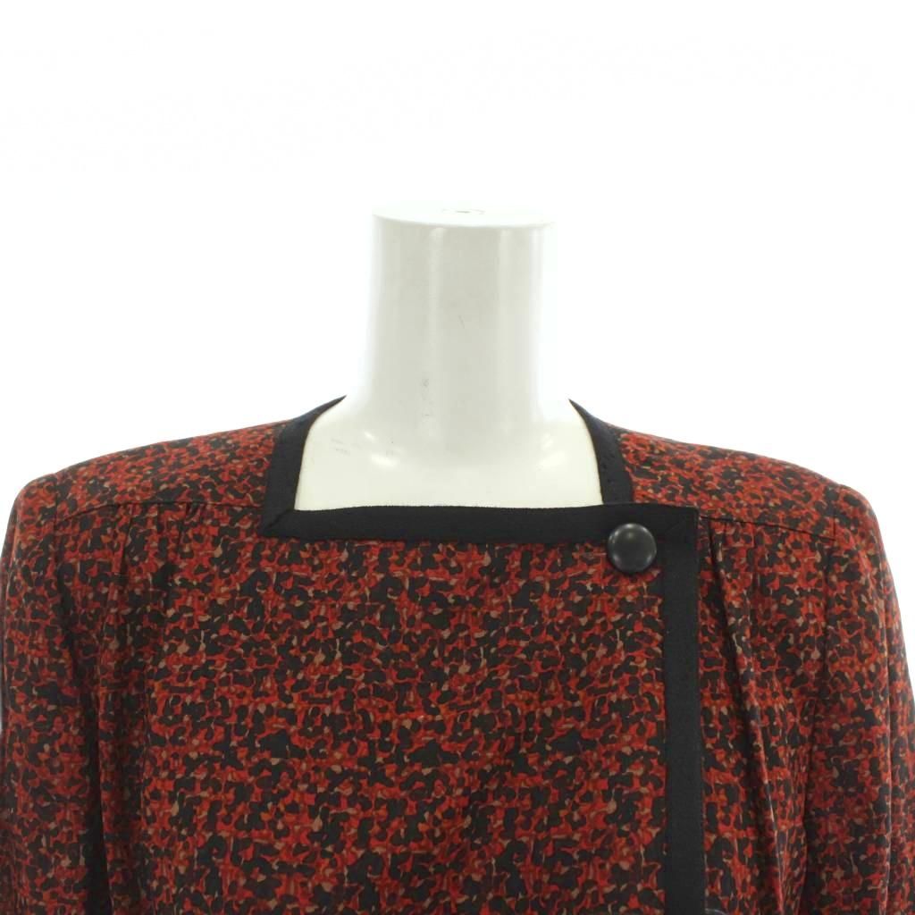 Christian Dior ヴィンテージディオール シルク混総柄ワンピース クリスチャンディオール Christian Dior PRET-A-PORTER プレタポルテ