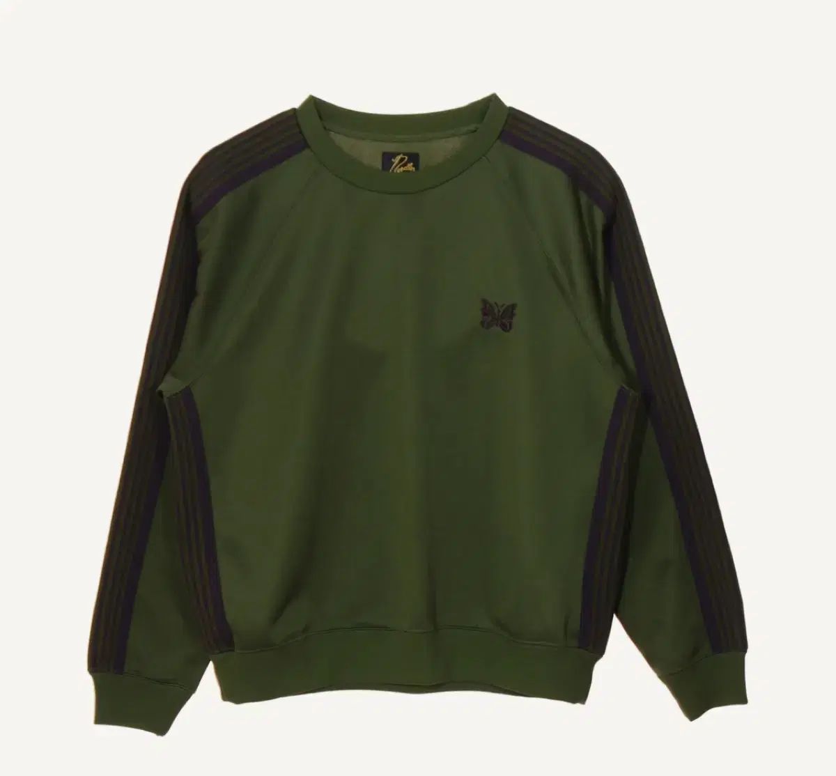 Needles ニードルズ グリーン LINE スウェットシャツ