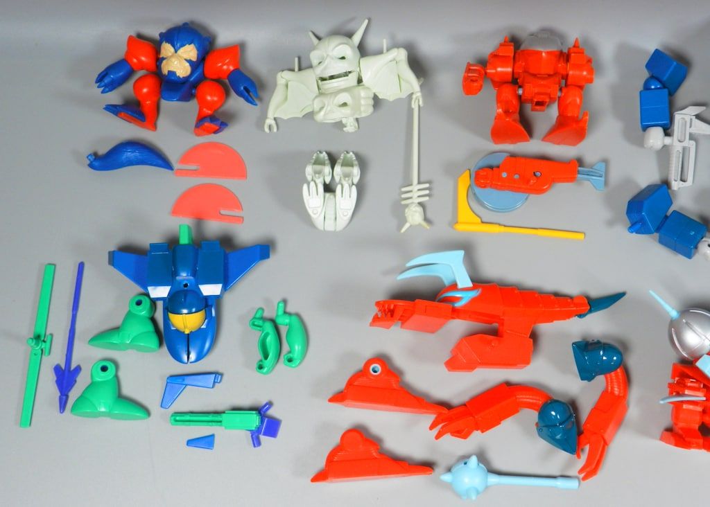 魔神英雄伝ワタル　タカラ プラクション　Ｎｏ．２５　合体魔神　ゴーストン 限定版 今プラモデルの合体魔神ゴーストン(14体セット) 「魔神英雄伝ワタル