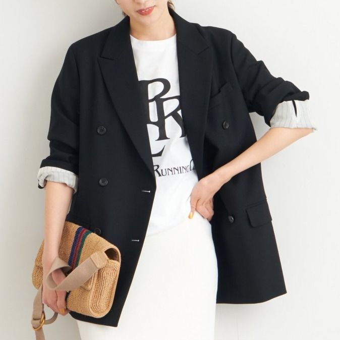 FRAMeWORK フレームワーク アーミークロスダブルブレスドジャケット レディース ブラック 38