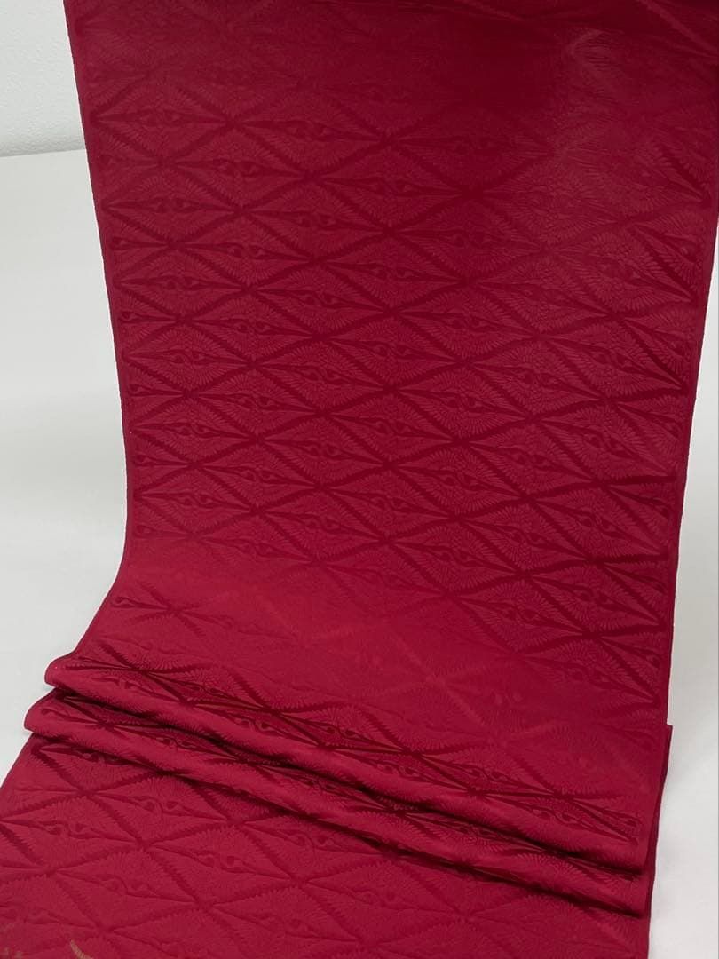 色無地 向鶴 紋意匠 四丈物 共八掛 正絹 反物 T9141 - メルカリ