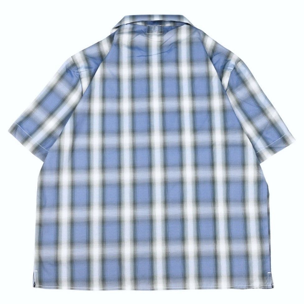 BIG MIKE｜ビッグマイク Ombre Check Shirts オンブレチェック オープンカラー 半袖シャツ 開襟