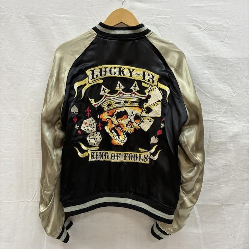 ラッキーサーティーン リバーシブル スカジャン レーヨン ダイス