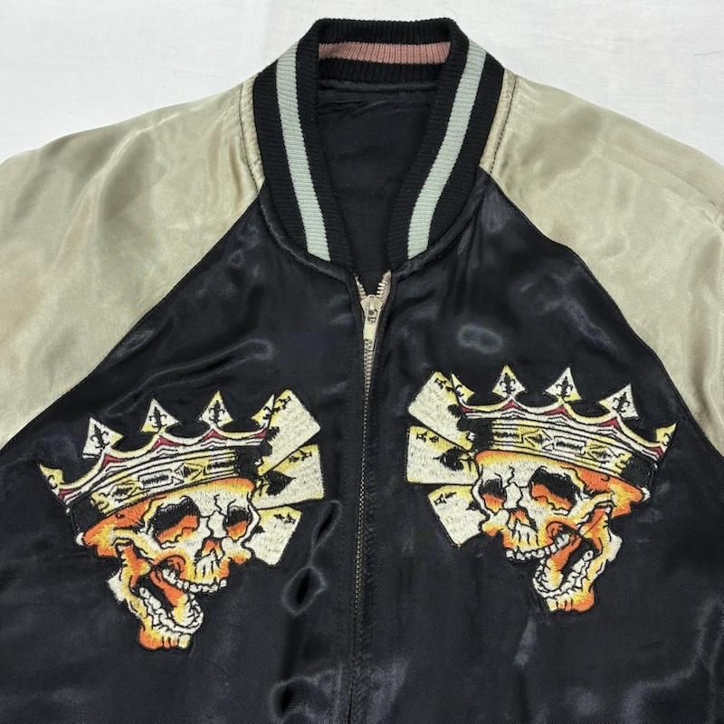 ラッキーサーティーン リバーシブル スカジャン レーヨン ダイス