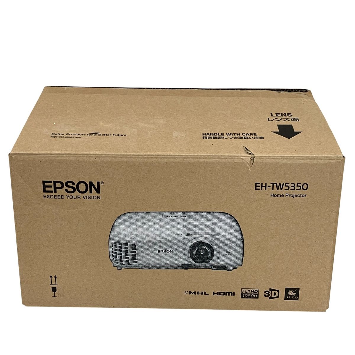 EPSON EH-TW5350 ホームプロジェクター フルHD 3D対応 無線LAN内蔵