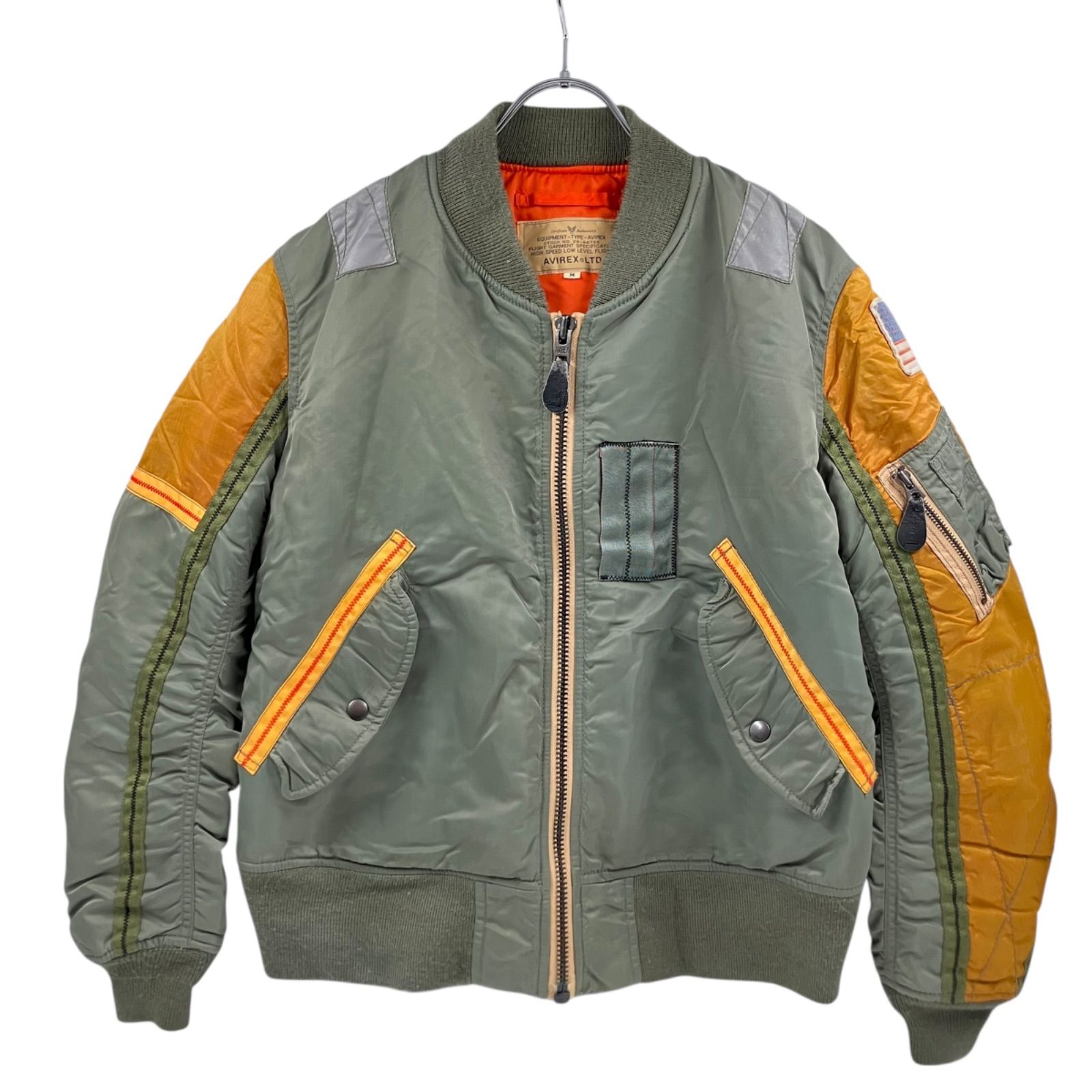 OG6 AVIREX フライトジャケット MA-1 カーキ サイズM - メルカリ