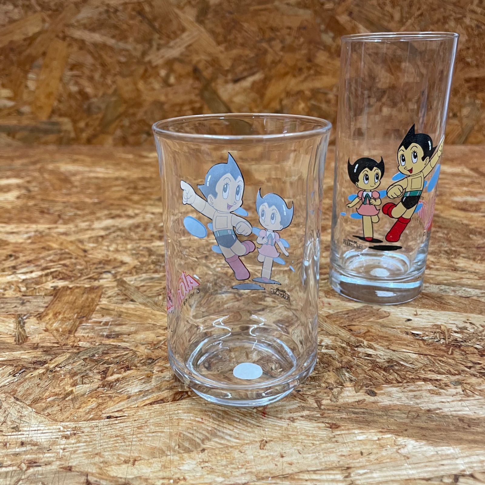 昭和レトロ NTV・手塚プロダクションオフィシャル 鉄腕アトム グラス 2