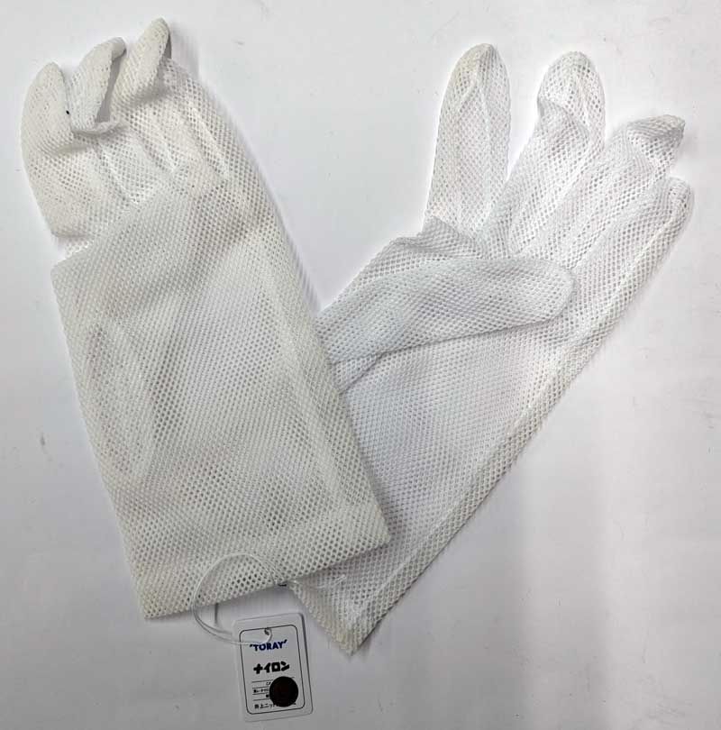 品 井上ニット O-19 メッシュナイロン手袋 Mサイズ- Lサイズ- 訳有