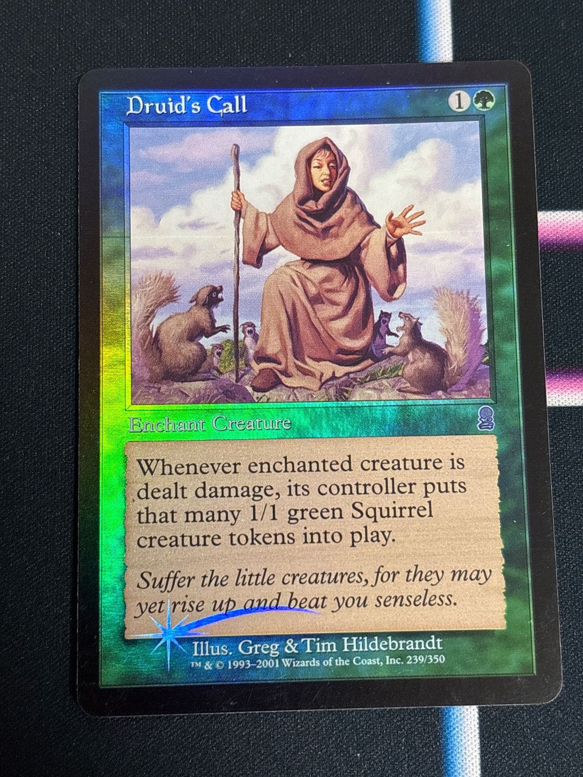 nv5 113 Foil ドルイドの呼び声/Druid's Call ODY 旧枠 英語版 EN MTG