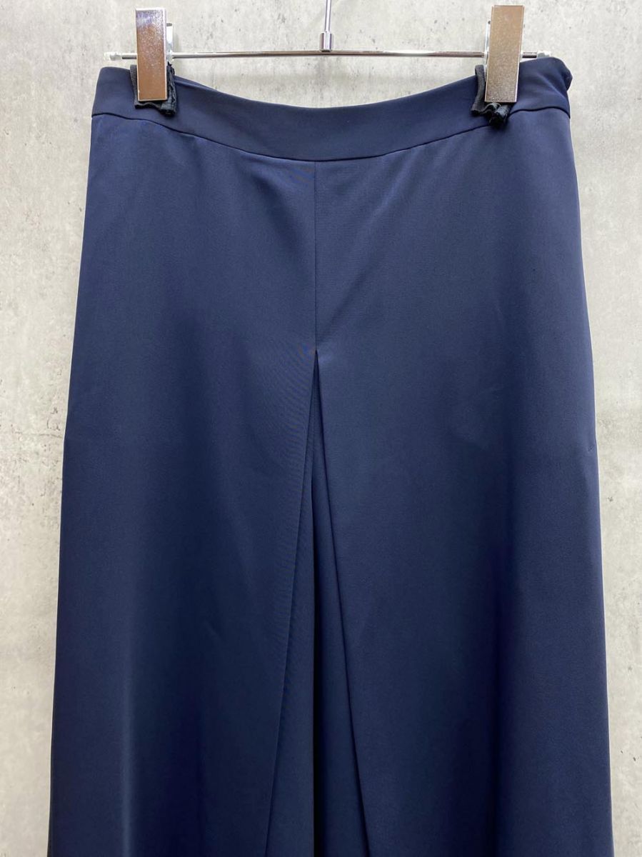 aquagirl アクアガール サイドスリット スカンツ ガウチョ パンツ size 36|ネイビー ◎レディース