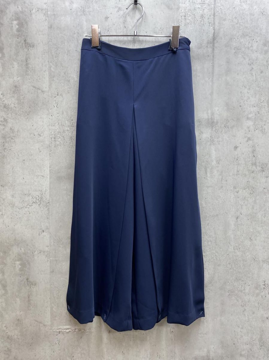 aquagirl アクアガール サイドスリット スカンツ ガウチョ パンツ size 36 ネイビー レディース