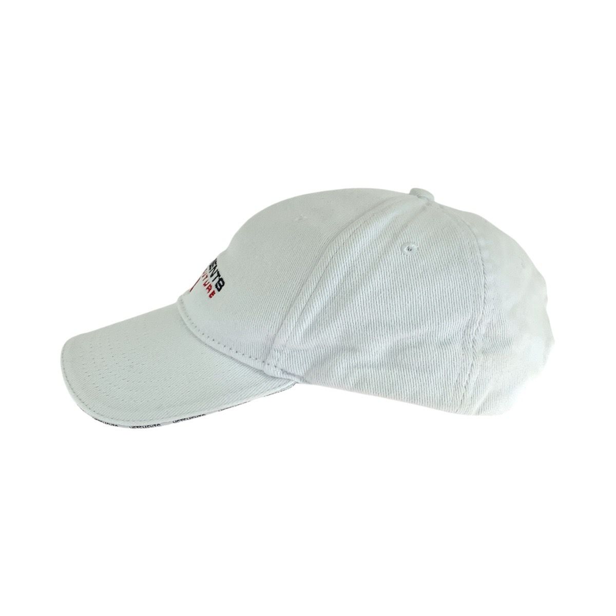 美品 VETEMENTS ヴェトモン フリーサイズ ホワイト コットン キャップ