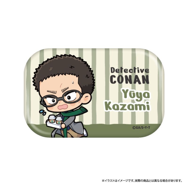 新品/公式】名探偵コナン_長方形型缶バッジ 風見裕也SD（マフラー