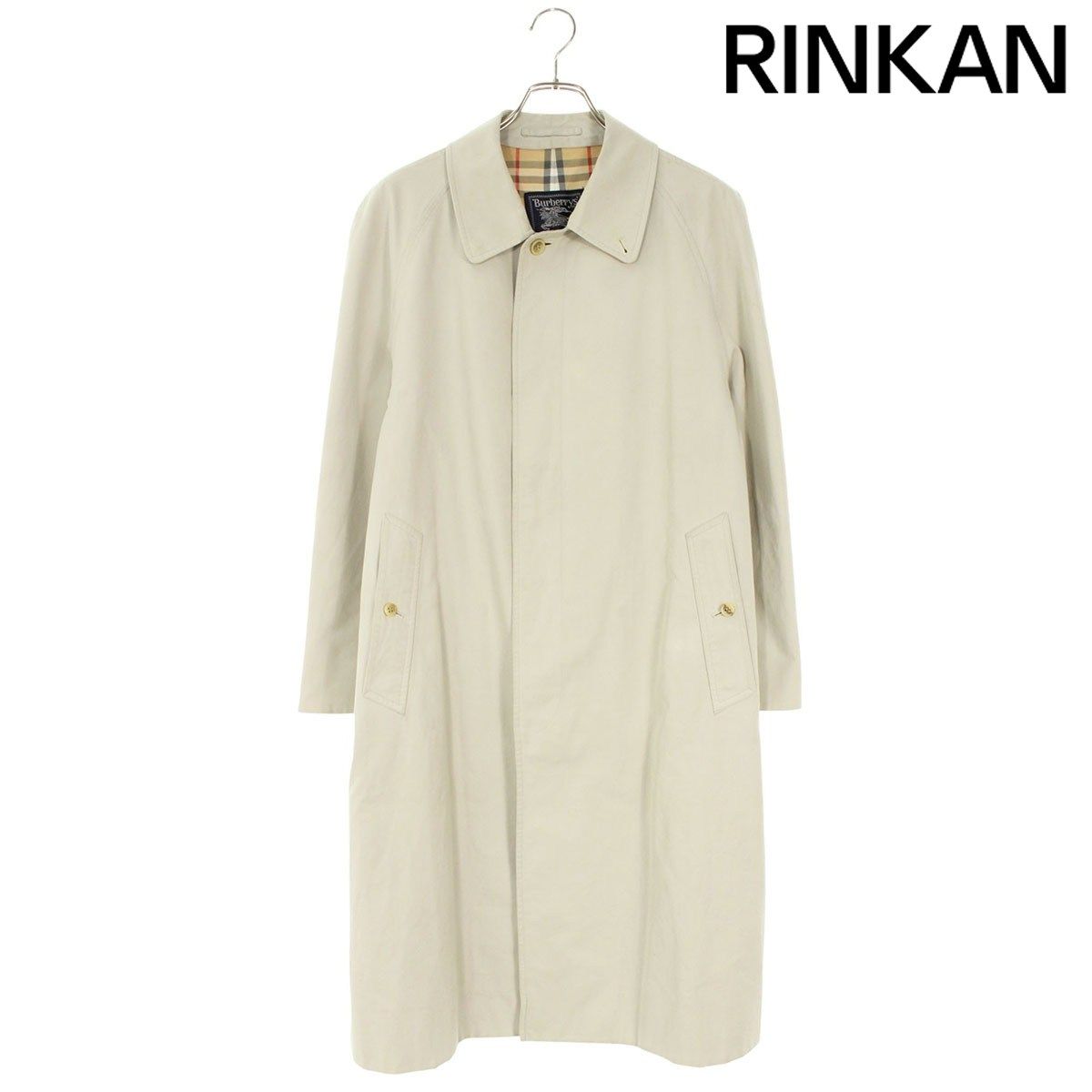 バーバリー C-TK83 60-70s 裏地チェックステンカラーコート メンズ