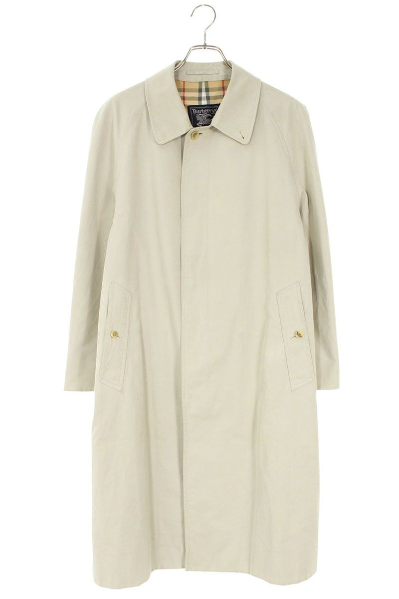バーバリー C-TK83 60-70s 裏地チェックステンカラーコート メンズ