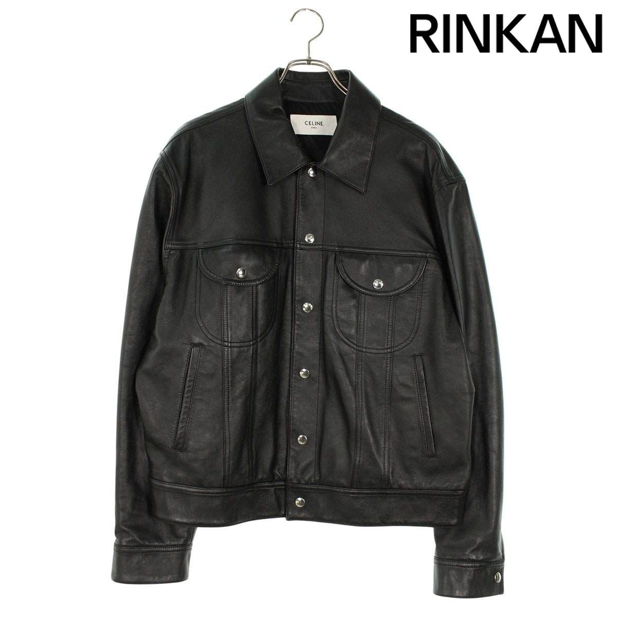 セリーヌ 2EE29269L ソフトラムスキントラッカーレザージャケット