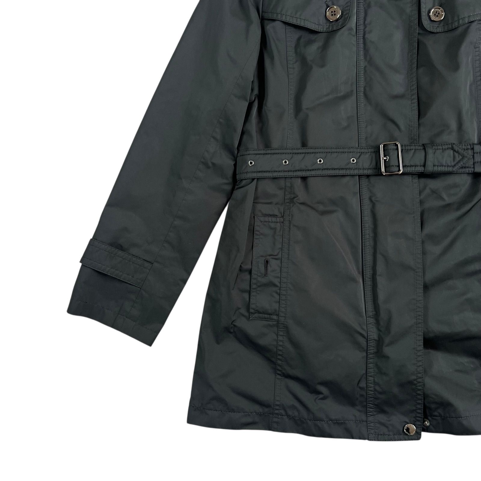 BURBERRY LONDON / バーバーロンドン ベルト付 ナイロンショートコート