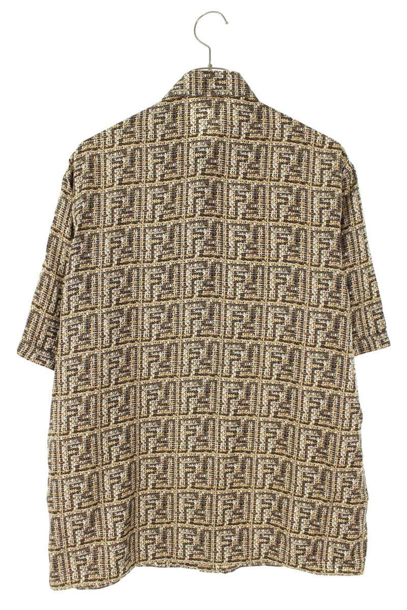 フェンディ FS0795 AR6F ズッカ柄シルク半袖シャツ メンズ 39 - メルカリ