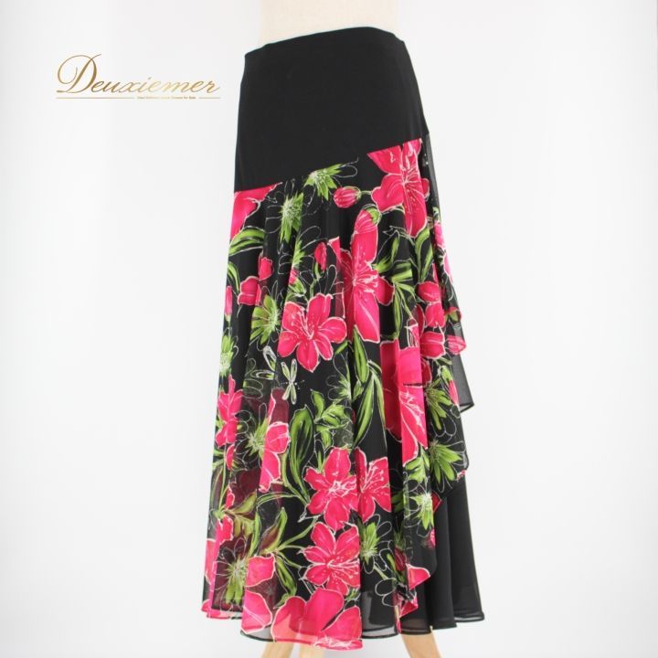 社交ダンス 衣装 スタンダード スカート レッスンウェア Create-Sun