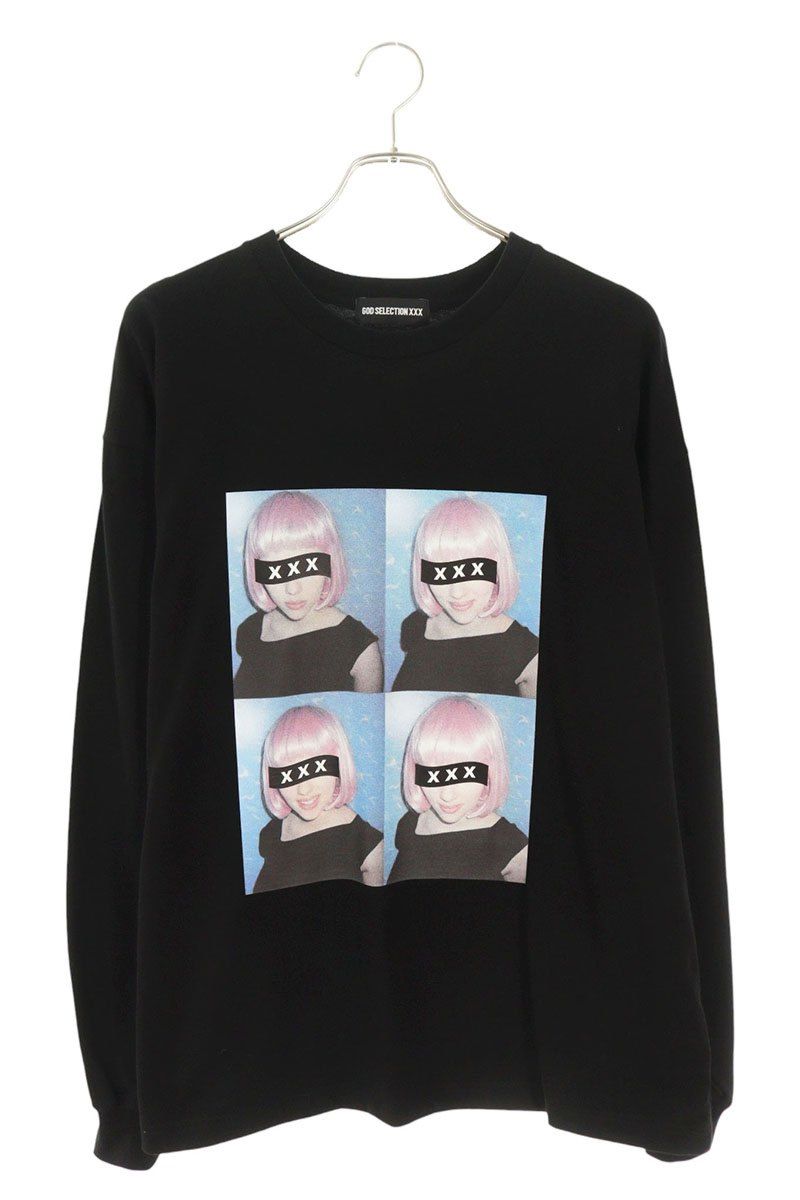 ゴッドセレクショントリプルエックス グラフィックロゴプリント長袖