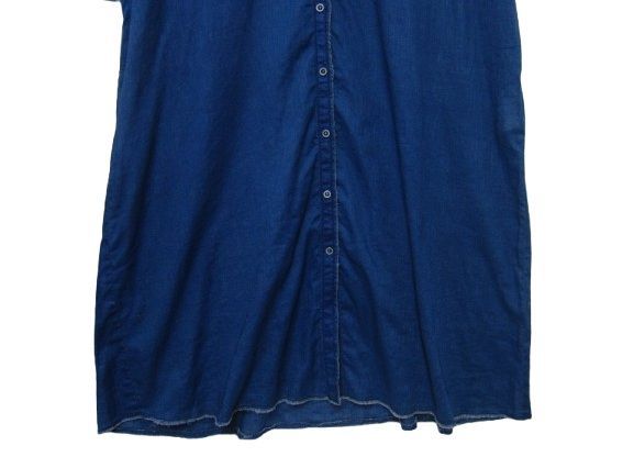 未使用】センソユニコ io comme io イオコムイオ 藍染 麻混 リネン 七