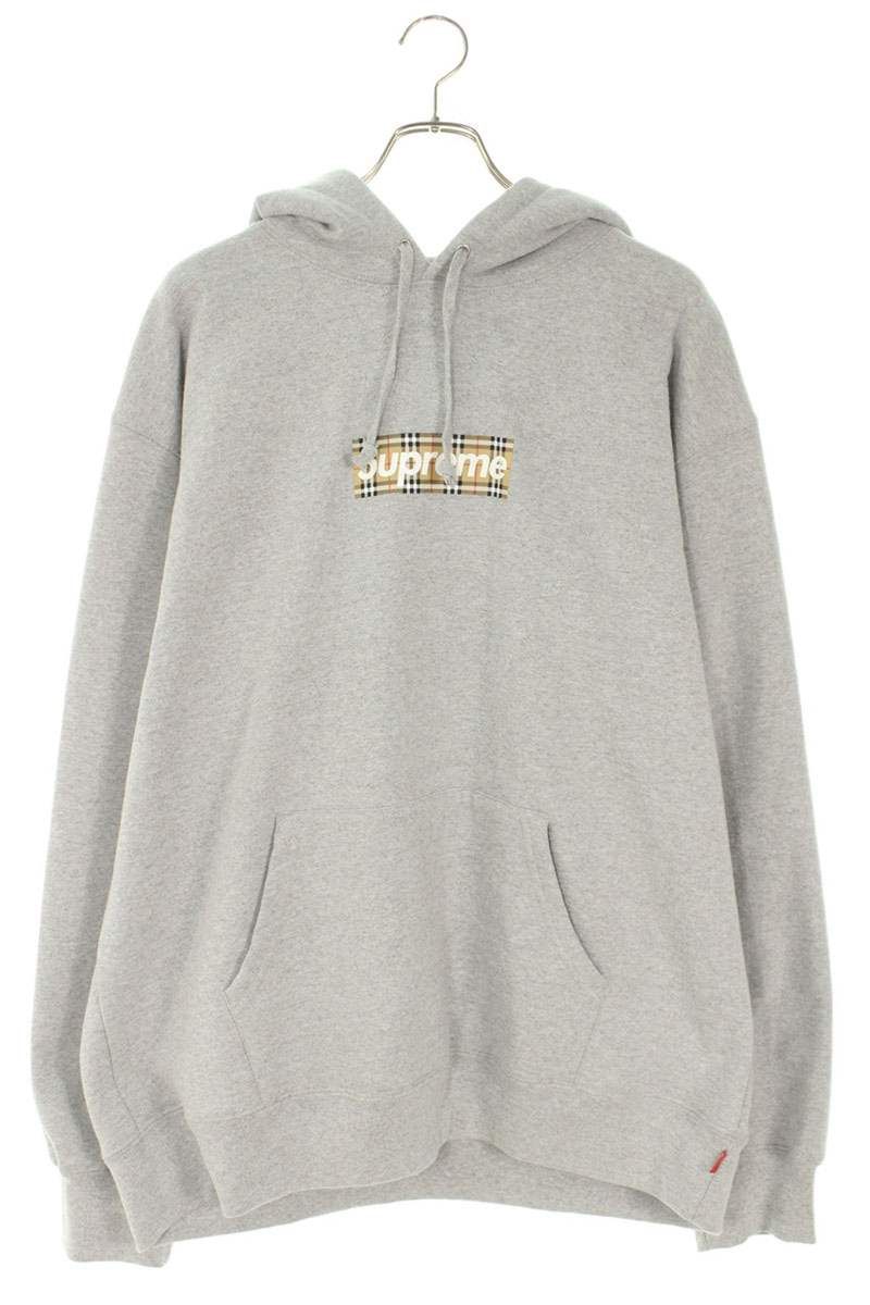 シュプリーム ×バーバリー Burberry 22SS Burberry Box Logo Hooded