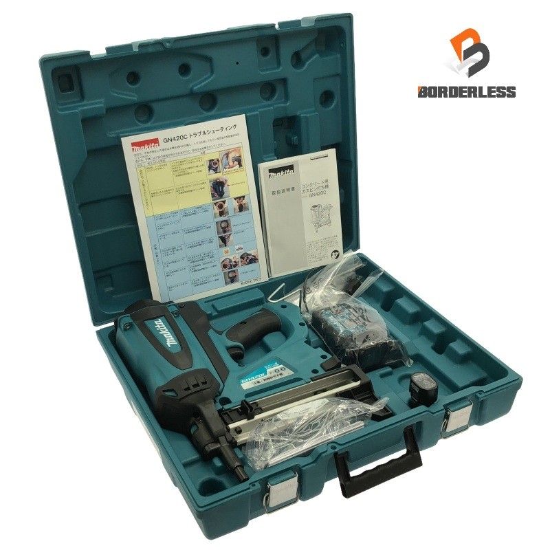makita マキタ コンクリート用ガスピン打ち機 GN 420 C バッテリー 7.2 V 1.5 Ah 充電器 ケース付き119665