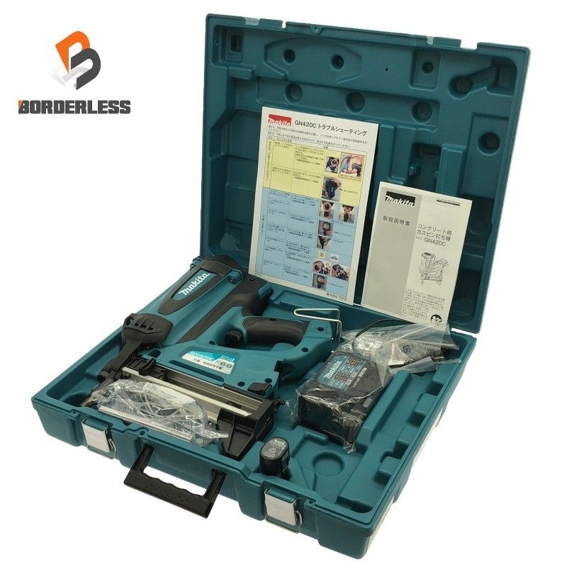 makita マキタ コンクリート用ガスピン打ち機 GN 420 C バッテリー 7.2 V 1.5 Ah 充電器 ケース付き119665