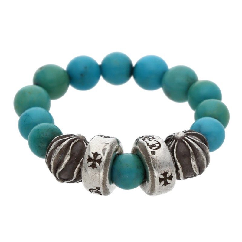 クロムハーツ BEAD RING ビーズ ターコイズビーズリング メンズ 9号