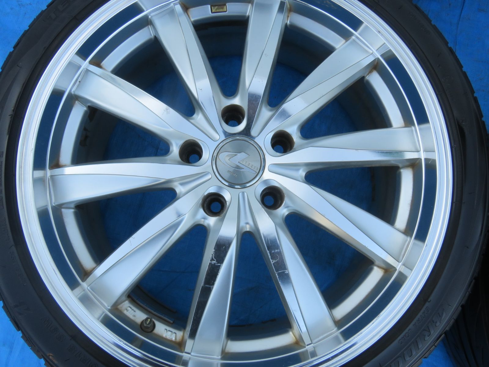 SFC 3779 Weds LEONIS 18インチ 18 7 0 J 47 5穴 PCD 114 3 ホイールタイヤ 215 40 R ４本セット フォレスター レガシィB 4 レガシィツーリングワゴン