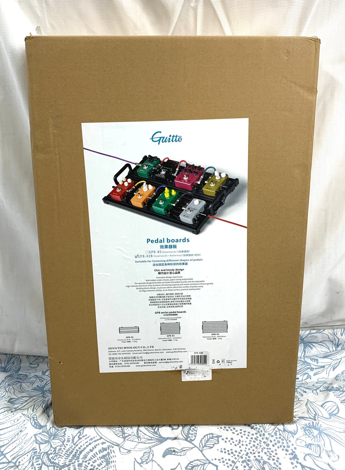 品 Guitto ギターエフェクター ペダルボード GPB-02 B