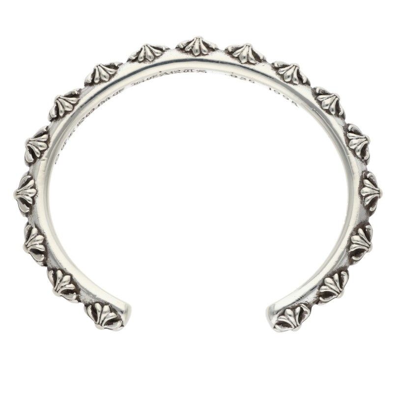 クロムハーツ BANGLE CROSS/クロスバンド シルバーバングル メンズ