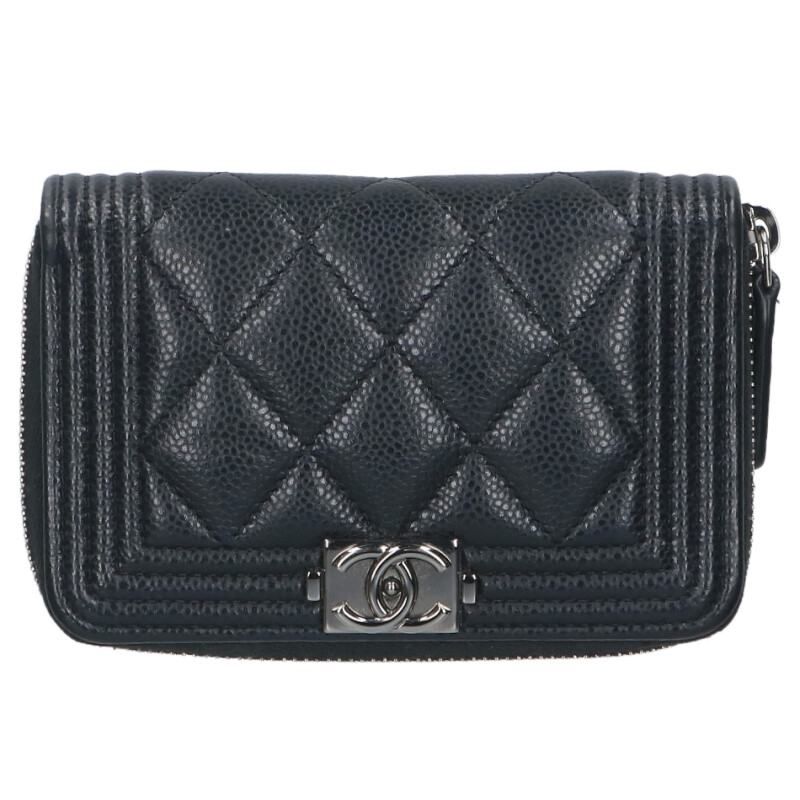 シャネル AP 4018 ボーイシャネルラウンドジップコインケース メンズ