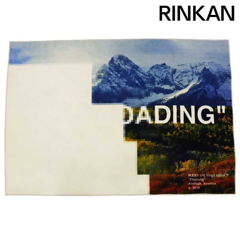 イケア オフホワイト ヴァージルアブロー Virgil Abloh STILL LOADING ラグマット メンズ 140 cm x 200