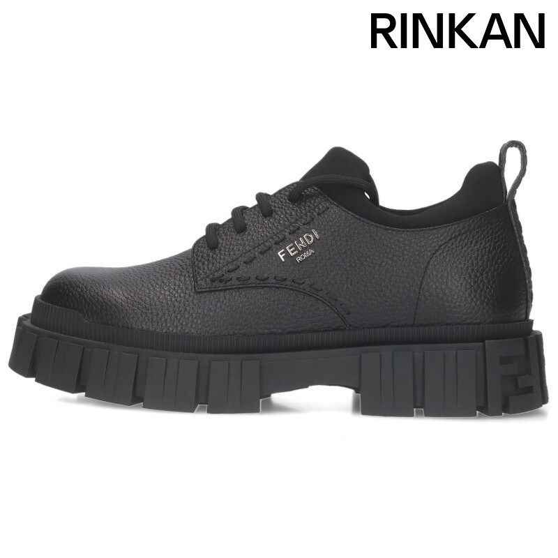 フェンディ 7 L 1701 メタルロゴレザーシューズ メンズ 8